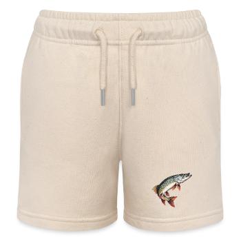 Springender Hecht - Kinder Organic Joggingshorts Mini Bolter von Stanley/Stella - Natur - Vorne