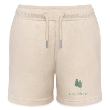 Nature Lover - Kids Organic Sweat Shorts by Stanley/Stella - soft Ecru - Front