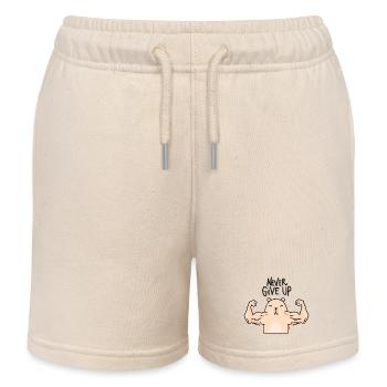 Capybara-Bodybuilder - Kinder Organic Joggingshorts Mini Bolter von Stanley/Stella - Natur - Vorne