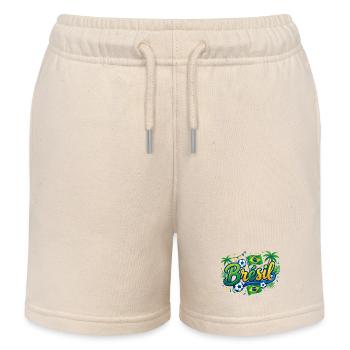 Brésil - Short de jogging enfant bio Stanley/Stella - écru doux - Devant