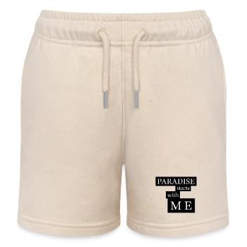 Paradise starts with me - Kinder Organic Joggingshorts Mini Bolter von Stanley/Stella - Natur - Vorne