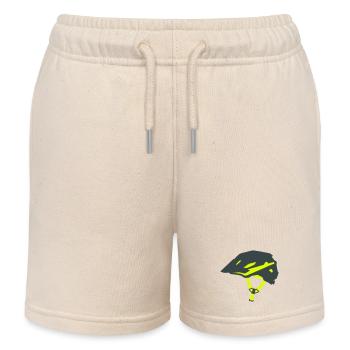 Enduro Bicycle Helmet Graphic - Kids Organic Sweat Shorts by Stanley/Stella - soft Ecru - Front
