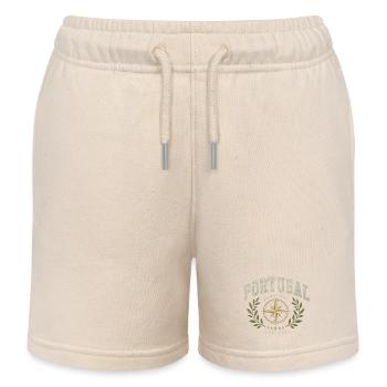 Portugiesisches Atlantik-Geist-Emblem - Kinder Organic Joggingshorts Mini Bolter von Stanley/Stella - Natur - Vorne