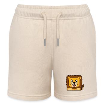 Lion - Kids Organic Sweat Shorts by Stanley/Stella - soft Ecru - Front