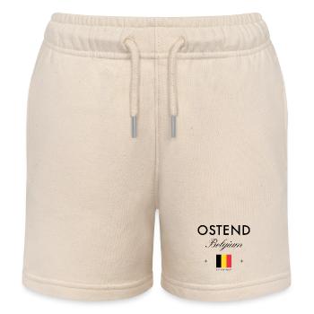 Ostende Belgique Coordonnées Souvenir de voyage - Short de jogging enfant bio Stanley/Stella - écru doux - Devant
