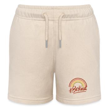 BeKind Rainbow Script Tee - Kinder Organic Joggingshorts Mini Bolter von Stanley/Stella - Natur - Vorne