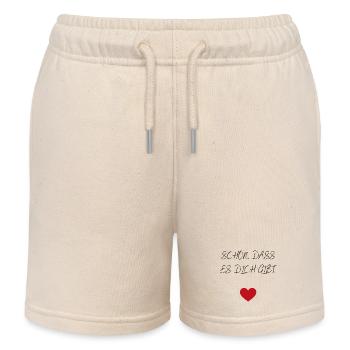 Schön, dass es dich gibt - Kinder Organic Joggingshorts Mini Bolter von Stanley/Stella - Natur - Vorne