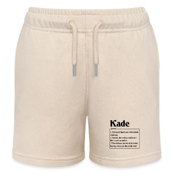 Nom Kade Signification Définition Garçon Personnalisé - Short de jogging enfant bio Stanley/Stella - écru doux - Devant