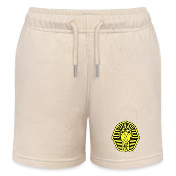 Pharaoh's Skull - Kids Organic Sweat Shorts by Stanley/Stella - soft Ecru - Front