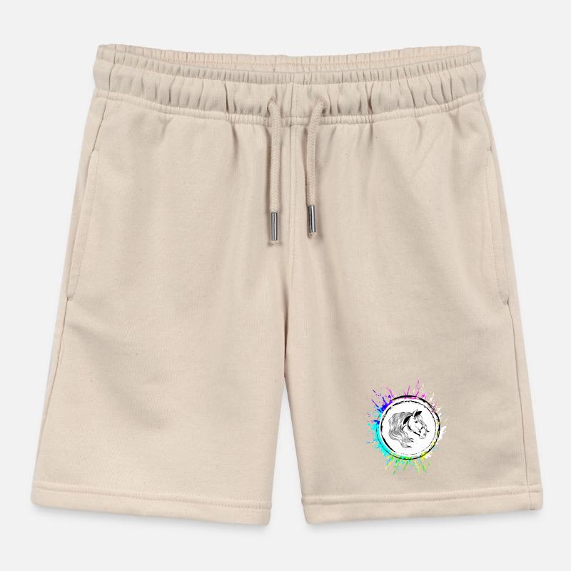 Pferd Kopf Kinder Organic Joggingshorts Mini Bolter von Stanley/Stella