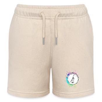 Violine Icon symbol - Kinder Organic Joggingshorts Mini Bolter von Stanley/Stella - Natur - Vorne