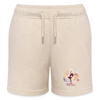 Dancing is My Therapy – Tanzen Ballett Hip-Hop - Kinder Organic Joggingshorts Mini Bolter von Stanley/Stella - Natur - Vorne