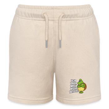 Ich lass mich nicht hetzen! - Kinder Organic Joggingshorts Mini Bolter von Stanley/Stella - Natur - Vorne