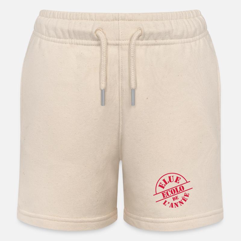 # Ecolo # - Short de jogging enfant bio Stanley/Stella - écru doux