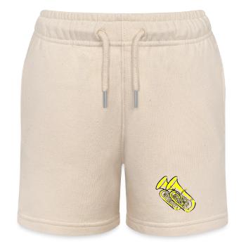 Tuba Blasmusiker - Kinder Organic Joggingshorts Mini Bolter von Stanley/Stella - Natur - Vorne