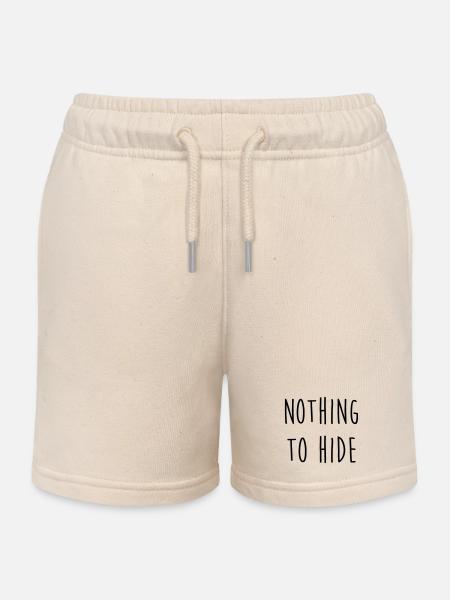 Nothing to Hide / Style / Mode / Swag / Vogue - Kids Organic Sweat Shorts by Stanley/Stella - soft Ecru