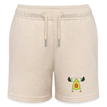 Power Vegan Vegetrarische Santé Force - Short de jogging enfant bio Stanley/Stella - écru doux - Devant