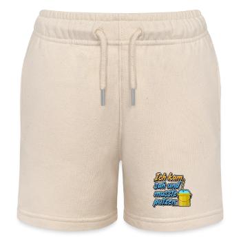 Ich kam, sah und musste putzen - Kinder Organic Joggingshorts Mini Bolter von Stanley/Stella - Natur - Vorne