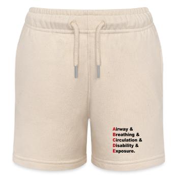 Règle ABCDE - Short de jogging enfant bio Stanley/Stella - écru doux - Devant