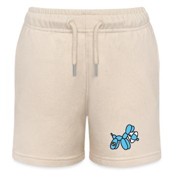 Funny Balloon Artist Dog Protective Collar Veterinarian - Kids Organic Sweat Shorts by Stanley/Stella - soft Ecru - Front