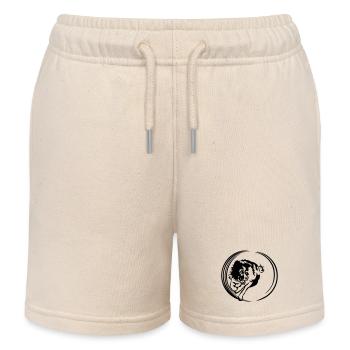 Border Collie - Kinder Organic Joggingshorts Mini Bolter von Stanley/Stella - Natur - Vorne