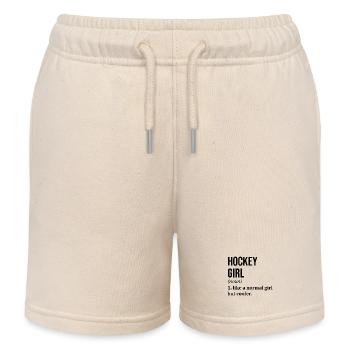 Hockey Hockey Hockey - Short de jogging enfant bio Stanley/Stella - écru doux - Devant