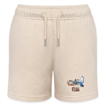 Aquarell Landkarte Elba - Kinder Organic Joggingshorts Mini Bolter von Stanley/Stella - Natur - Vorne