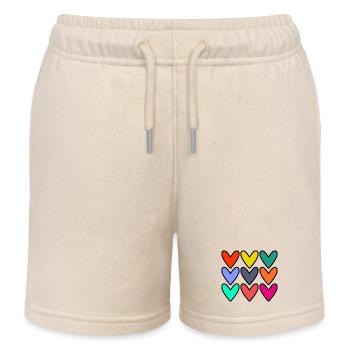 VALENTINSTAG. Junggesellinnenabschied. ICH LIEBE DICH. ICH LIEBE DICH. LIEBE - Kinder Organic Joggingshorts Mini Bolter von Stanley/Stella - Natur - Vorne