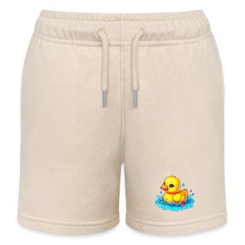 Caneton Canard Canard - Short de jogging enfant bio Stanley/Stella - écru doux - Devant