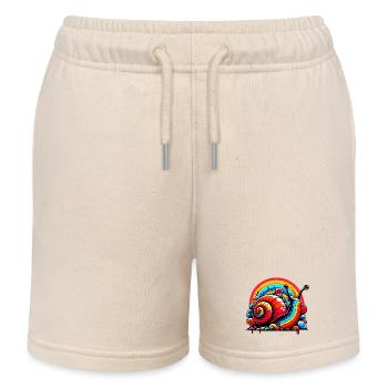 Schnecke - Kinder Organic Joggingshorts Mini Bolter von Stanley/Stella - Natur - Vorne
