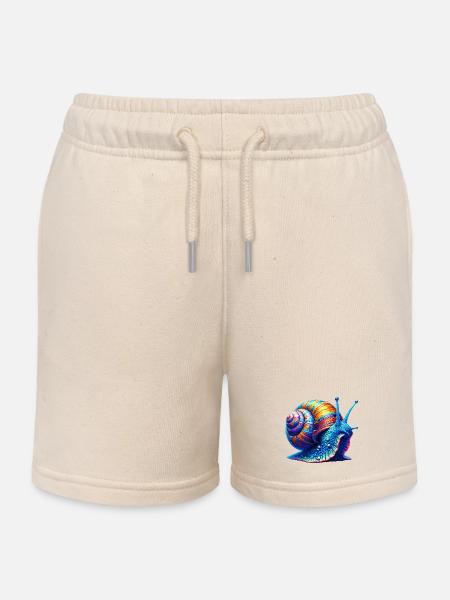 Schnecke - Kinder Organic Joggingshorts Mini Bolter von Stanley/Stella - Natur
