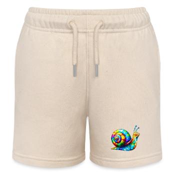 Schnecke - Kinder Organic Joggingshorts Mini Bolter von Stanley/Stella - Natur - Vorne