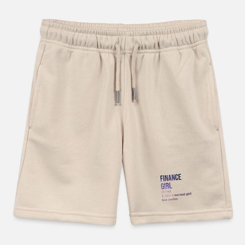 Finance Kids Organic Sweat Shorts by Stanley/Stella