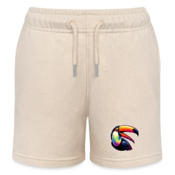Toucan - Short de jogging enfant bio Stanley/Stella - écru doux - Devant