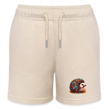 Igel - Kinder Organic Joggingshorts Mini Bolter von Stanley/Stella - Natur - Vorne