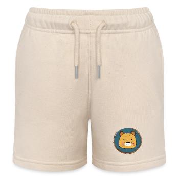 Lion adorable - Short de jogging enfant bio Stanley/Stella - écru doux - Devant