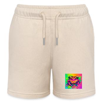 Frosch - Kinder Organic Joggingshorts Mini Bolter von Stanley/Stella - Natur - Vorne
