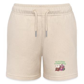Cute Grim Reaper Tis Die Saison für Gruselfilme - Kinder Organic Joggingshorts Mini Bolter von Stanley/Stella - Natur - Vorne