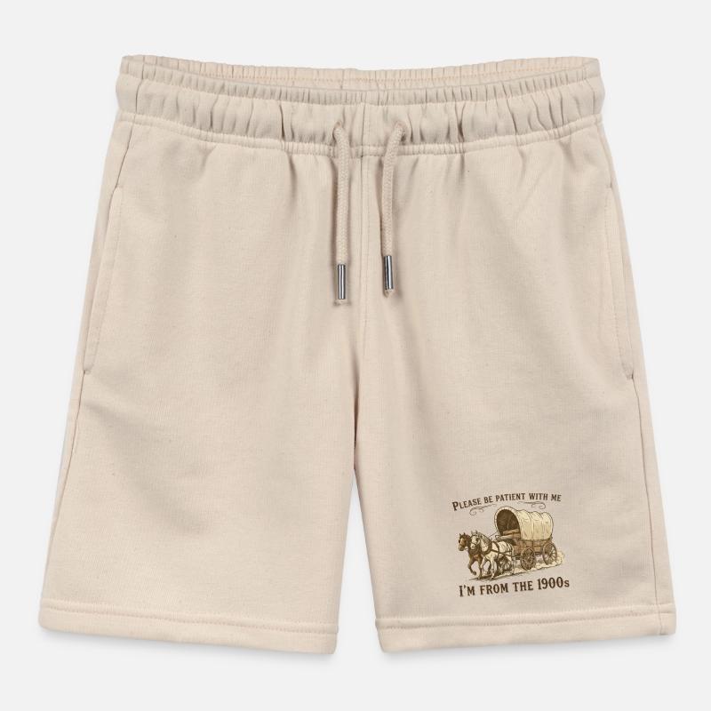 Please bear with me, I come from the Kids Organic Sweat Shorts by Stanley/Stella
