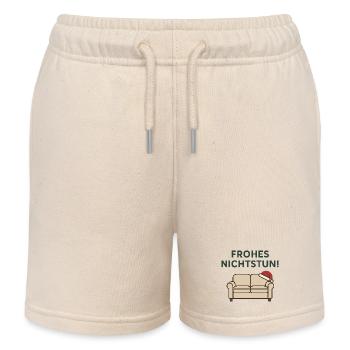 Frohes Nichtstun! - Kinder Organic Joggingshorts Mini Bolter von Stanley/Stella - Natur - Vorne