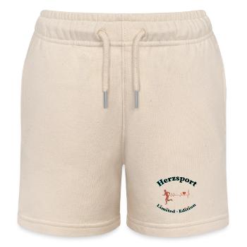 Herzsport - Kinder Organic Joggingshorts Mini Bolter von Stanley/Stella - Natur - Vorne