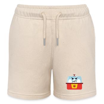 Wütender Eierkocher, Frühstück - Kinder Organic Joggingshorts Mini Bolter von Stanley/Stella - Natur - Vorne