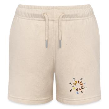 Butterflies: German butterflies - Kids Organic Sweat Shorts by Stanley/Stella - soft Ecru - Front