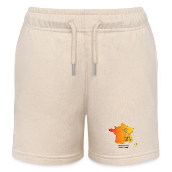Peace_and_France_contour_meteo - Short de jogging enfant bio Stanley/Stella - écru doux - Devant