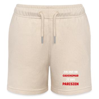 I had a Parisian nightmare - Kids Organic Sweat Shorts by Stanley/Stella - soft Ecru - Front
