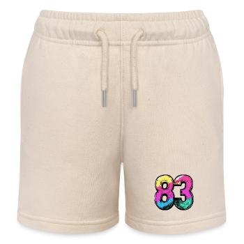 83 Nombre Coloré - Short de jogging enfant bio Stanley/Stella - écru doux - Devant