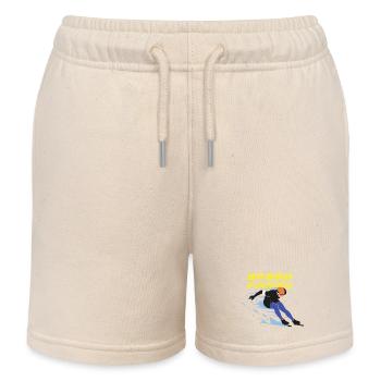 Eisschnellauf: Speed Freak - Kinder Organic Joggingshorts Mini Bolter von Stanley/Stella - Natur - Vorne