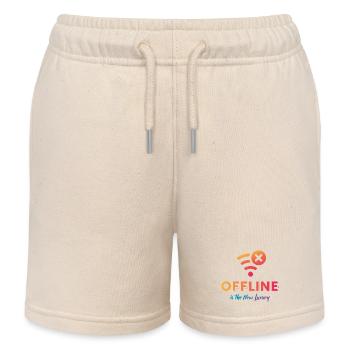 Offline Is The New Luxury - Kids Organic Sweat Shorts by Stanley/Stella - soft Ecru - Front