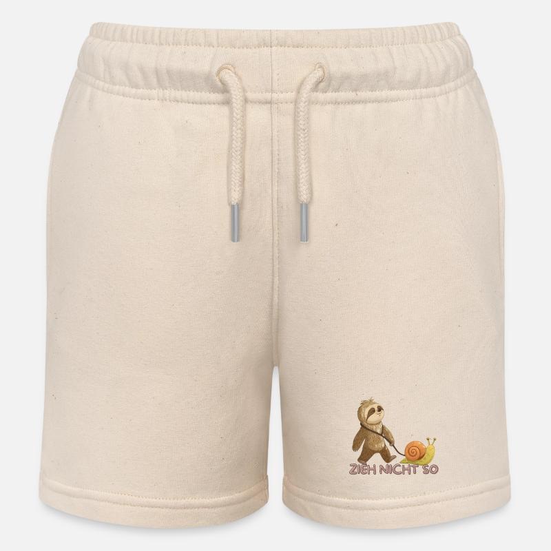 Zieh Nicht So – Langsame Freundschaft - Kinder Organic Joggingshorts Mini Bolter von Stanley/Stella - Natur