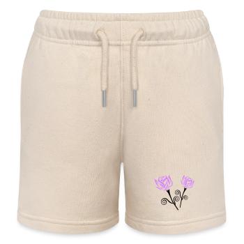 Roses - Short de jogging enfant bio Stanley/Stella - écru doux - Devant
